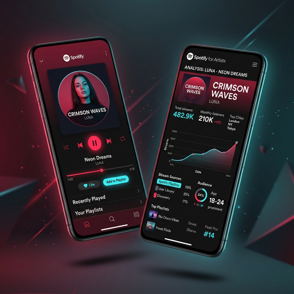 soundreach.me Spotify & Analytics App Interface